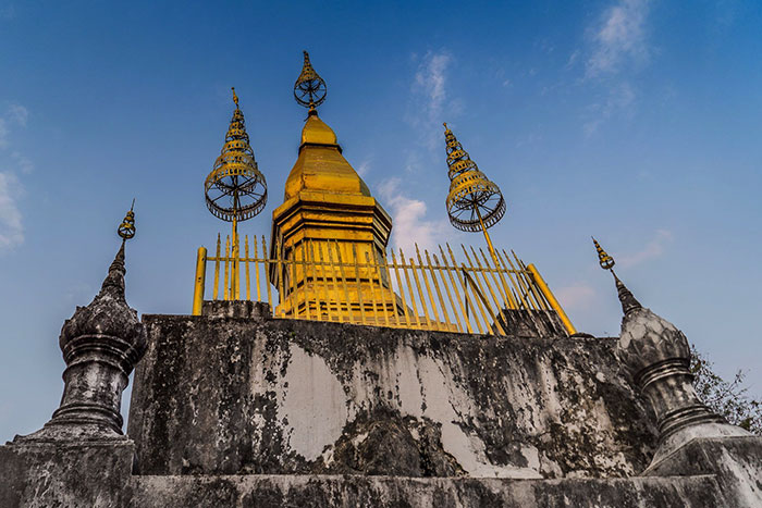 Mont Phousi Luang Prabang stupa or
